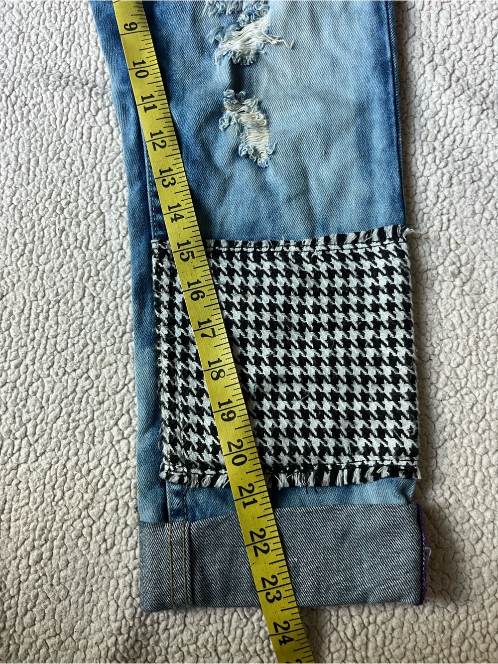 Desigual Mulato Patchwork Boyfriend Jeans Womens 6 - Picture 5 of 7